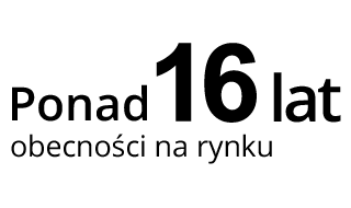 Ponad 14 lat obecności na rynku 